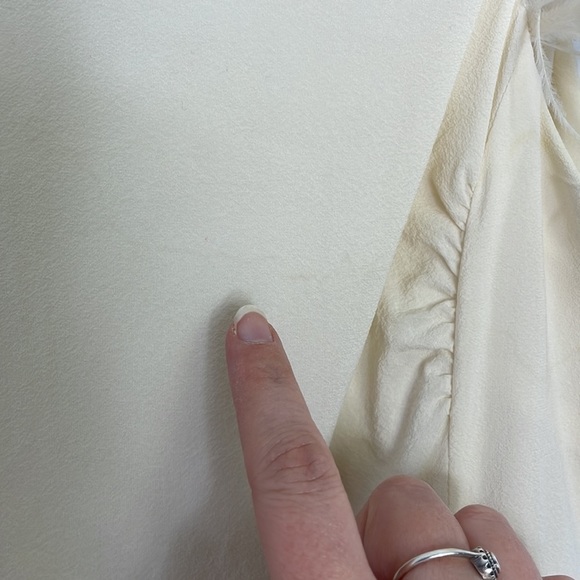 Twelfth street by Cynthia Vincent silk feather cream tank top - Picture 8 of 13